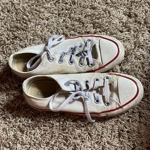 white low top converse